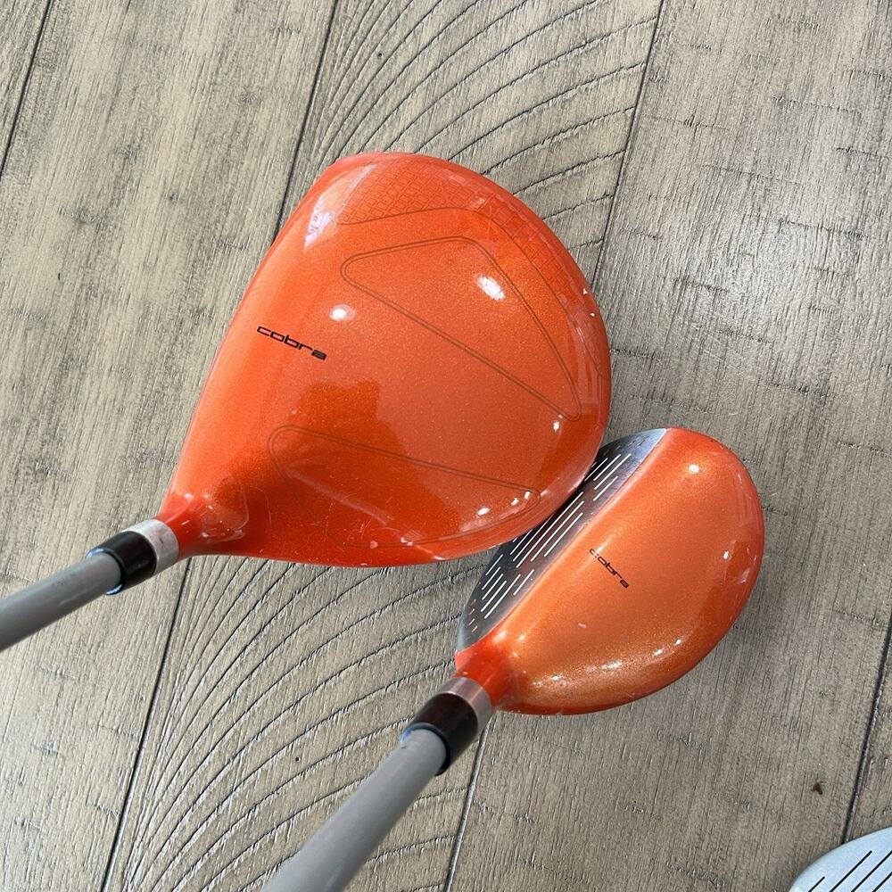 Cobra Go Time Jr Rickie Fowler 5-Club Golf Set Driver Hybrid 9i SW Putter Bag RH - Picture 3 of 15